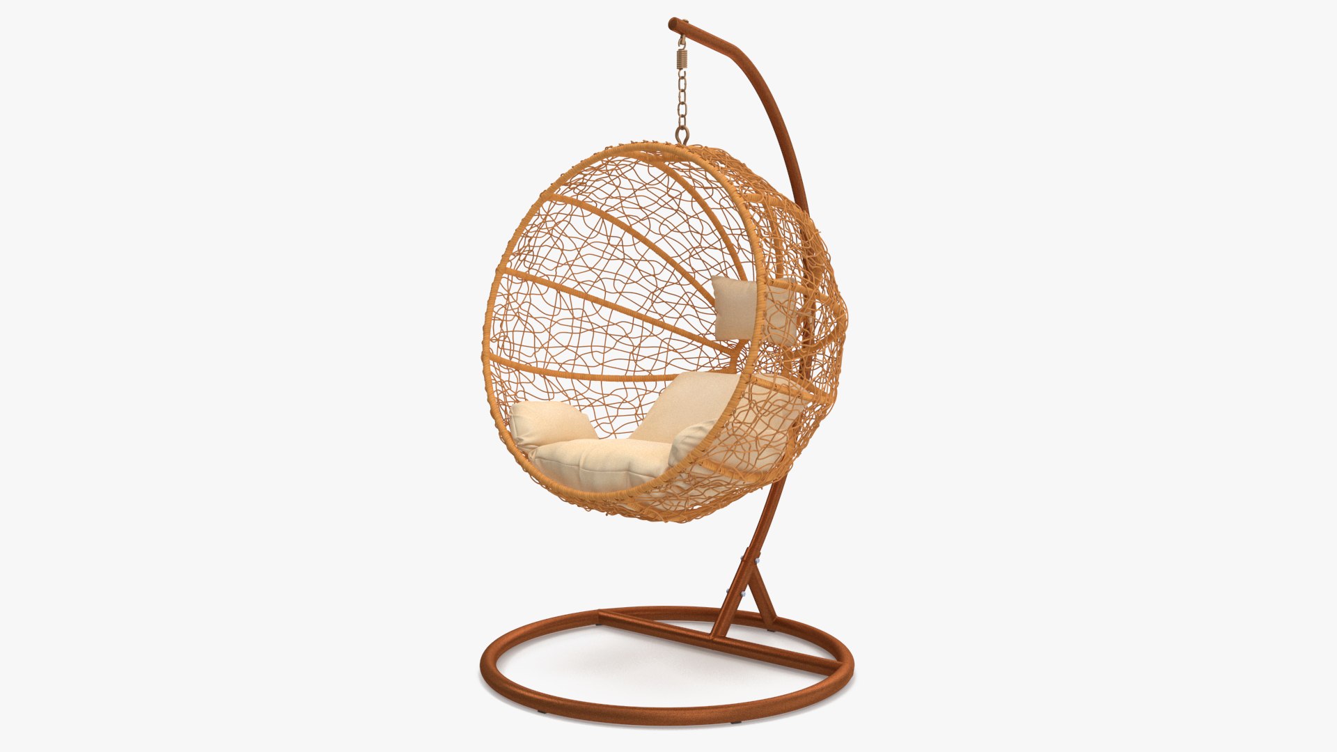 Hanging Chair Eliott with Stand 3D model preview