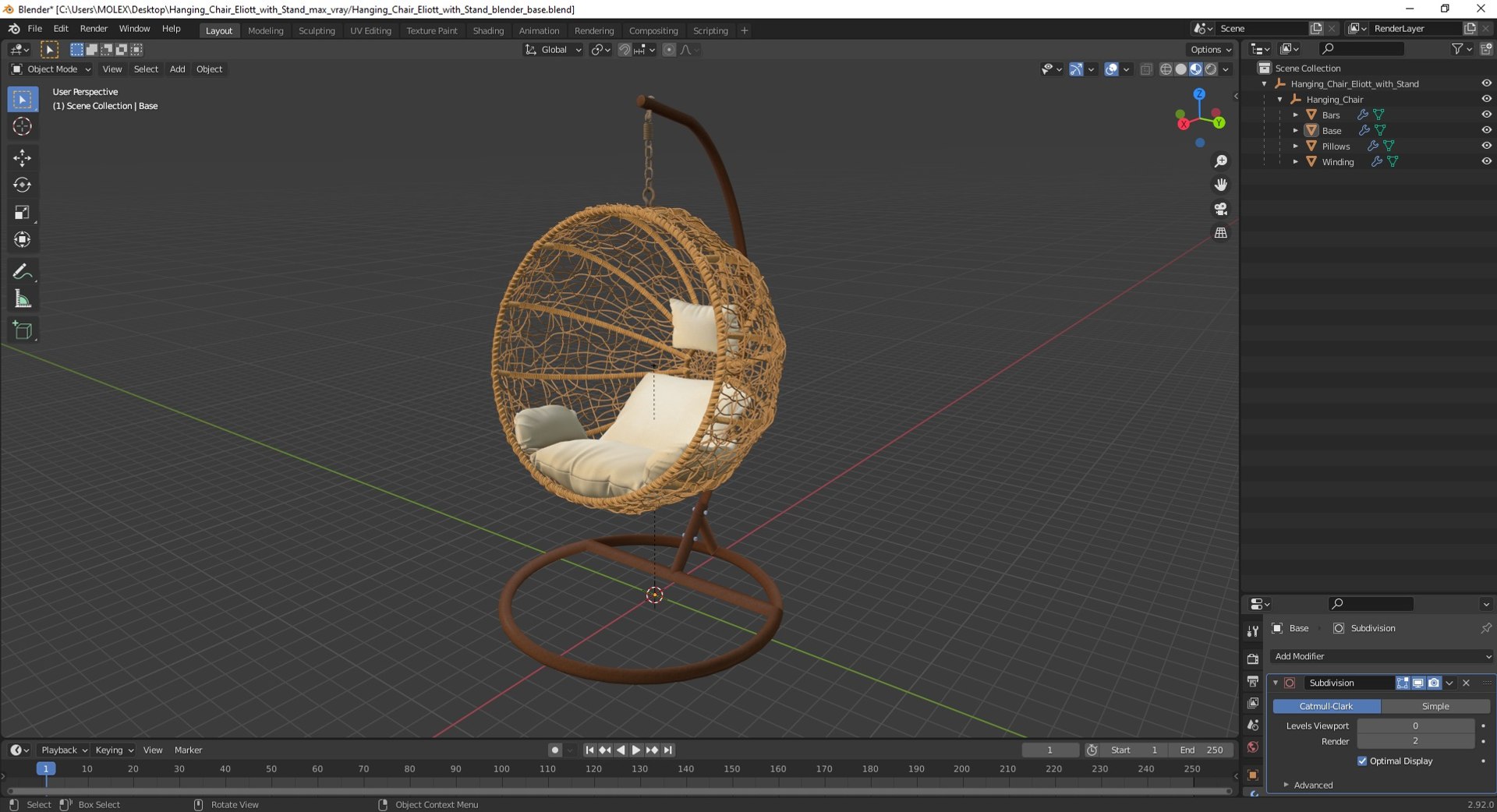 3D Hanging Chair Eliott with Stand https://p.turbosquid.com/ts-thumb/dV/6piC9m/Oq/hangingchaireliottwithstandvray3dmodel046/jpg/1692229149/1920x1080/fit_q87/ceb3cd8fd00cc511c86a331844fd473d8fa6de70/hangingchaireliottwithstandvray3dmodel046.jpg