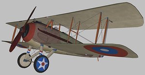 spad world war 3D model