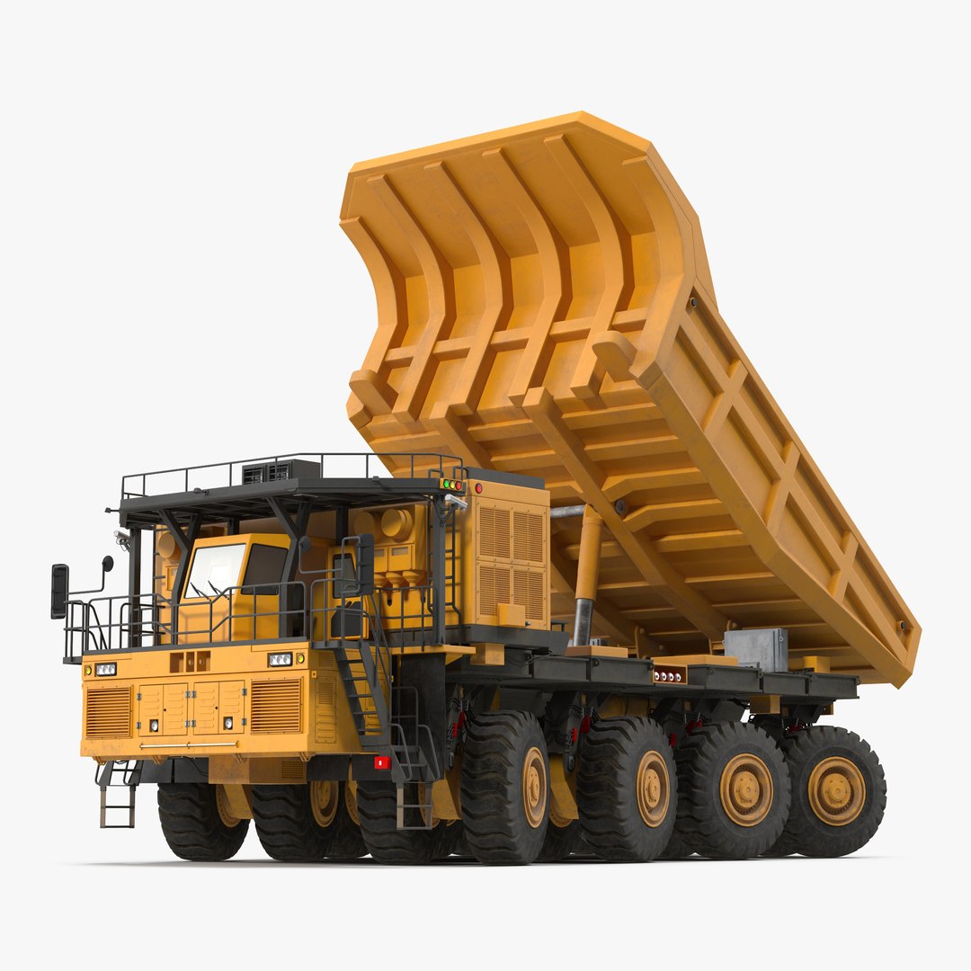 Mining Truck Rigged 3D Model 3D model preview