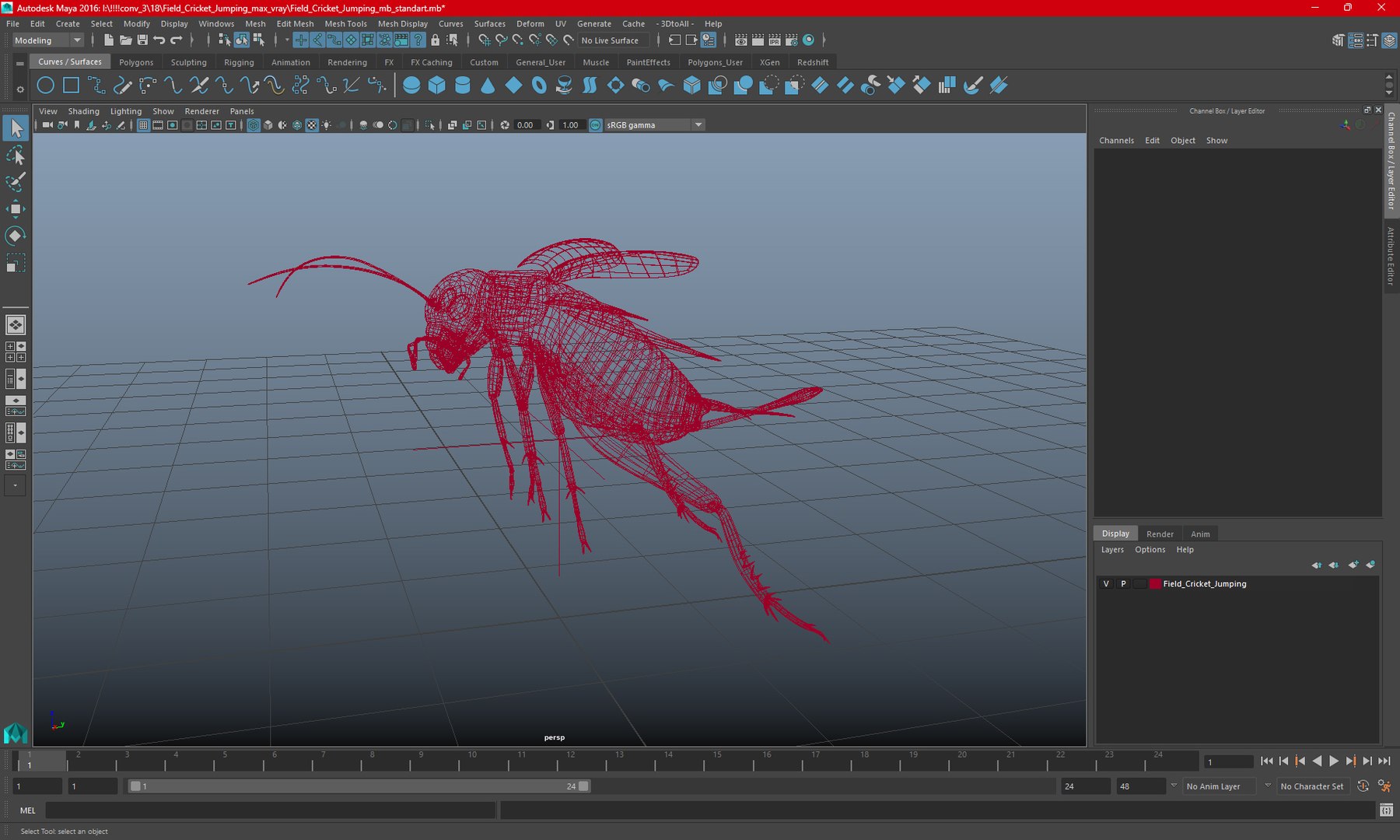 3D Field Cricket Jumping Model - TurboSquid 2248534