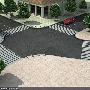 3d model of city lightwave