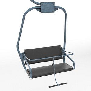 3d ski lift chair small
