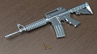 M4 Carbine army weapon Shoot Gun PUBG GTA highpoly game COD
