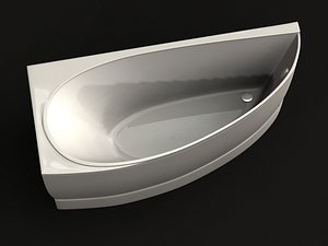 3d bath drop corner model