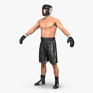 Adult Boxer Man 3D Model