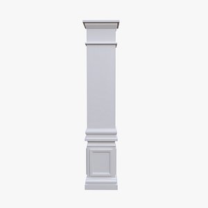 3D Architectural Column Pillar Low Poly PBR 4K
