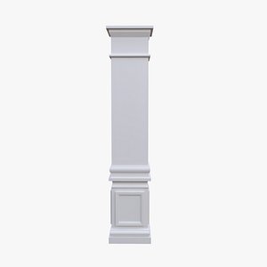 Architectural Column Pillar Low Poly PBR 4K