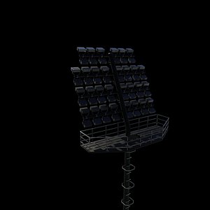 Low poly Stadium Lights 03 3D model 3D model