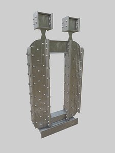 Steel Construction Font - Turkish Letter O