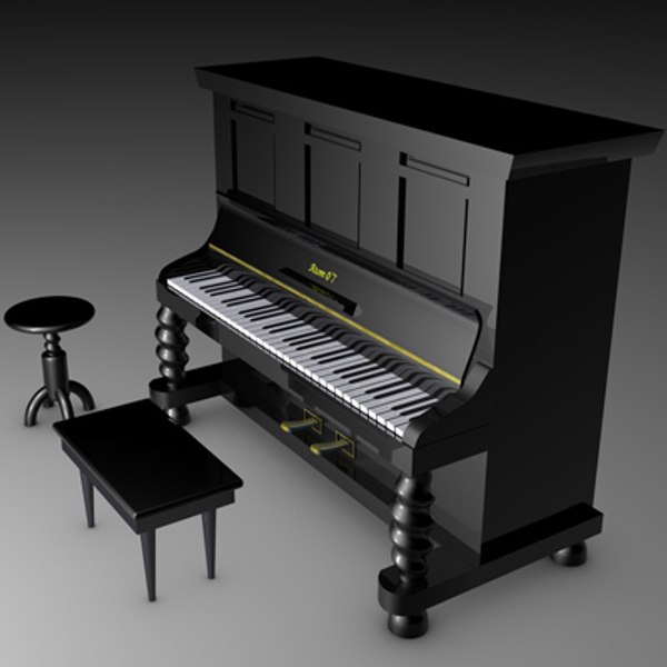 piano keyboard 3d 3ds