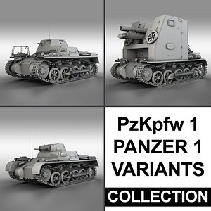 panzerkampfwagen 1 panzer - 3d model