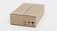 3D model cardboard box