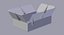 3D model cardboard box