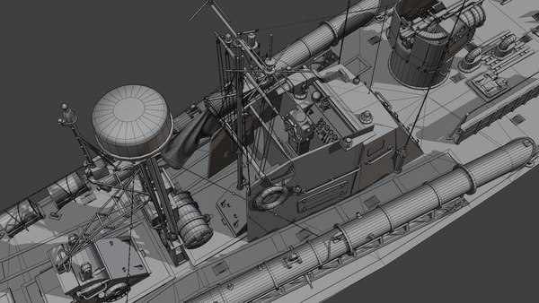 3D Torpedo Boat Project Model - TurboSquid 1712111