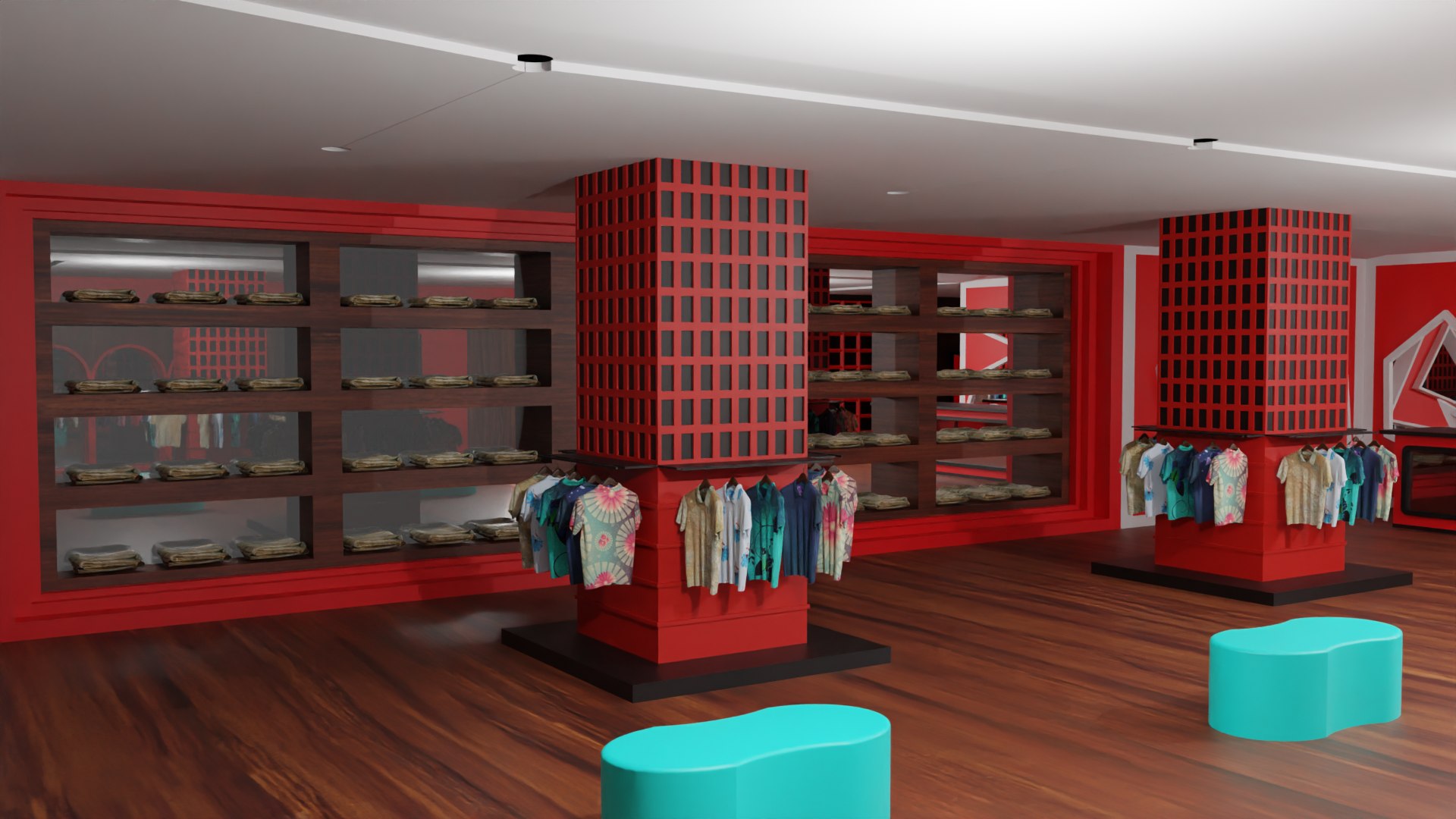 Clothing Store Interior 3D Model - TurboSquid 2157412