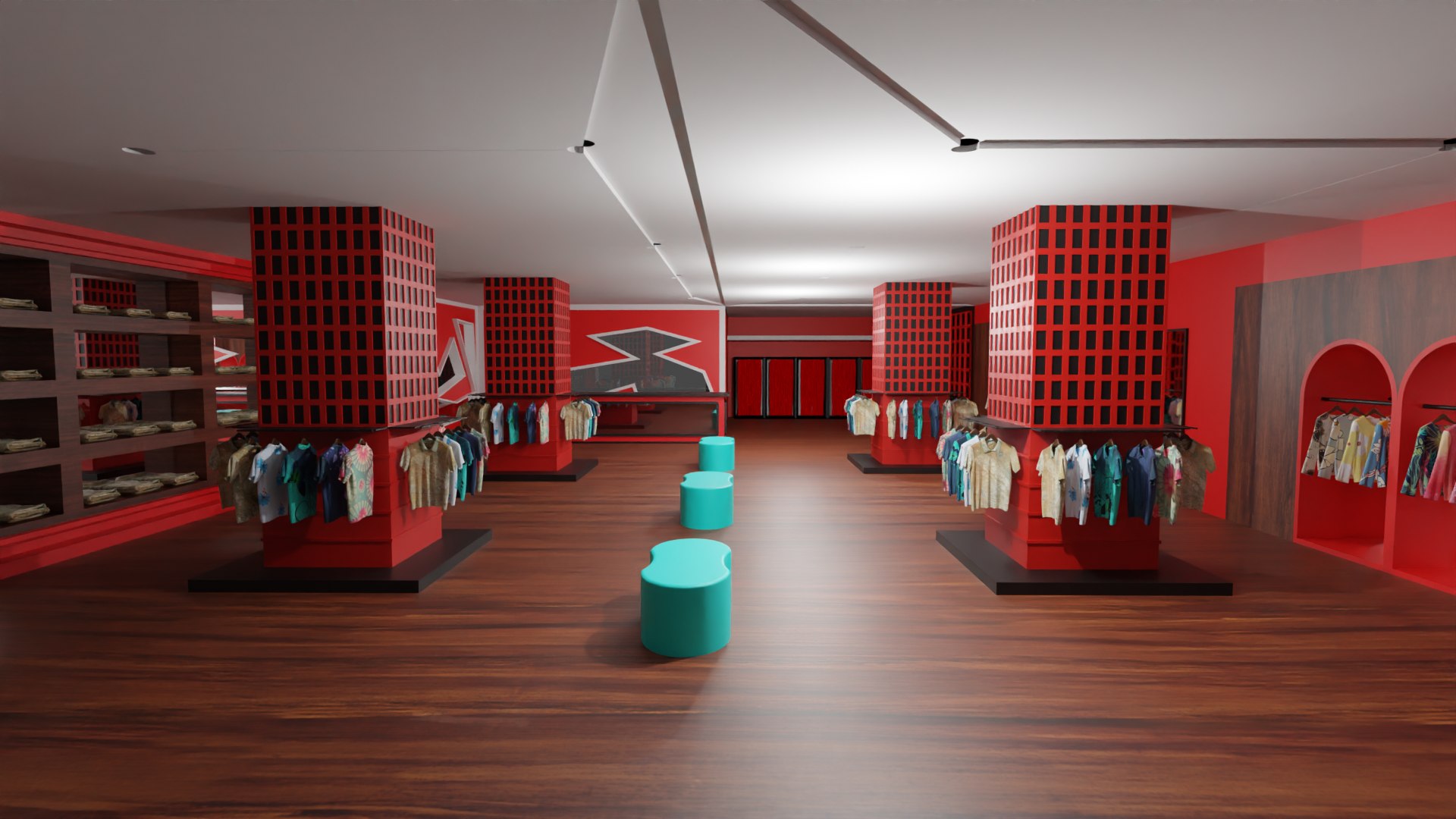 Clothing Store Interior 3D Model - TurboSquid 2157412