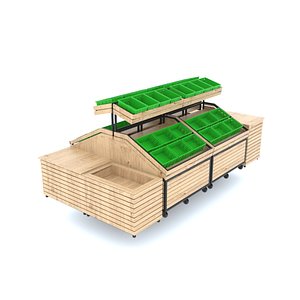 3D fruit display stand model