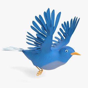 Animated Cartoon Bluebird