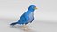 cartoon bluebird bird 3D model