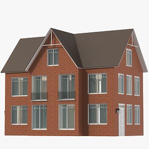 3D Classic House 01 model