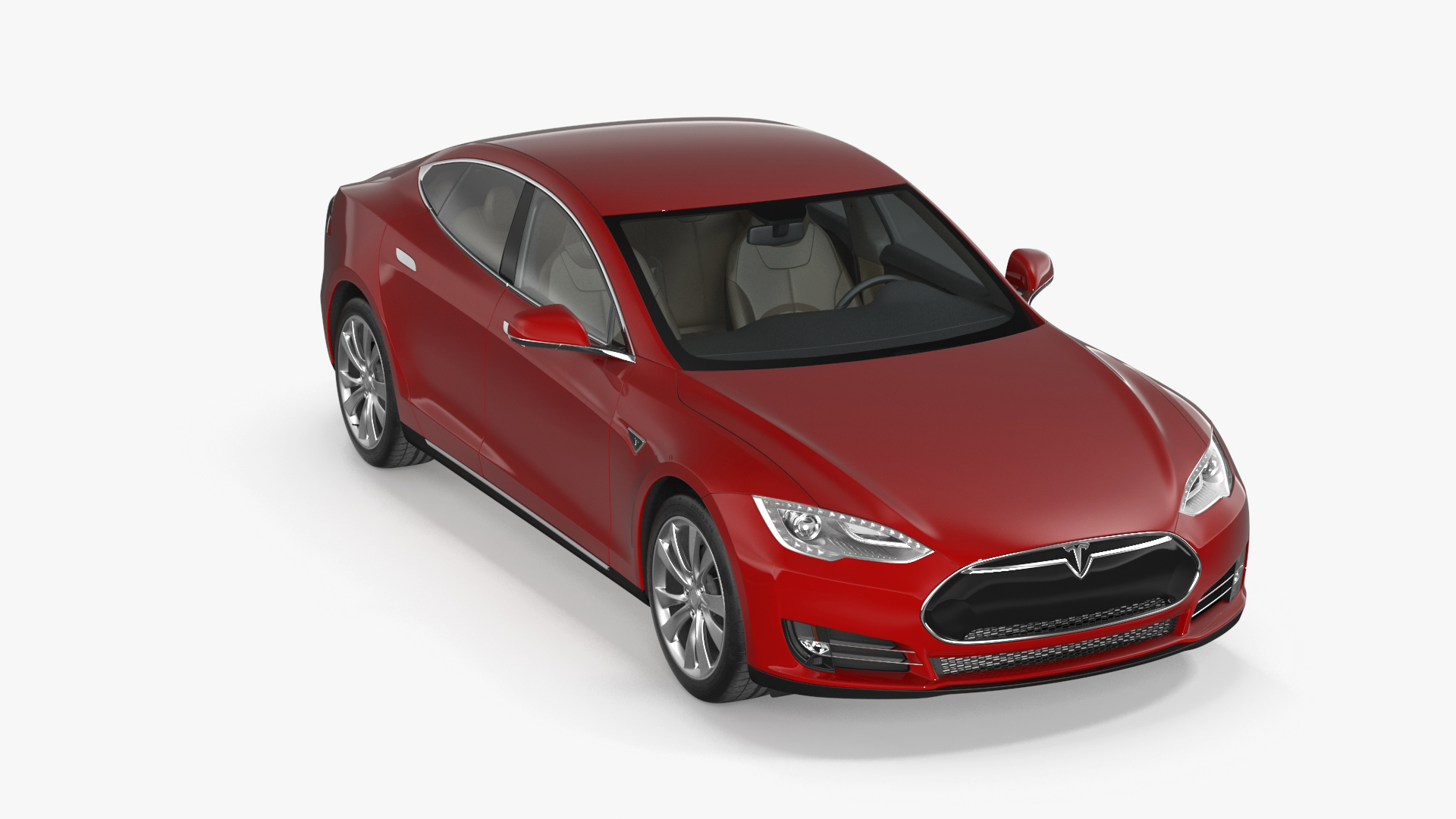 Tesla Model S 60 2015 Simple Interior 3D model - TurboSquid 2112314