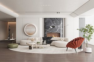 Modern living room 3D model
