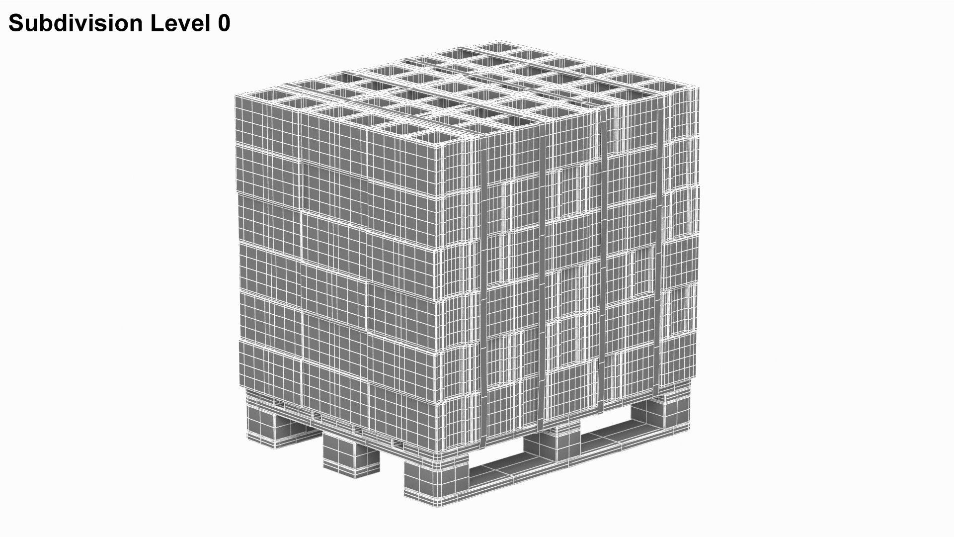 3D Cinder Blocks On Wooden Pallet Model - TurboSquid 2307997