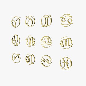 3D astrological sign