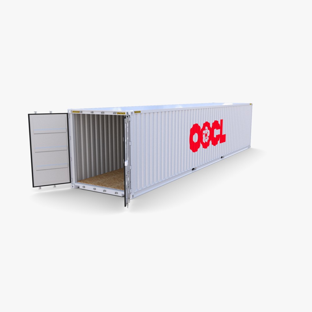 3D 40ft Shipping Container OOCL Model TurboSquid 1779453