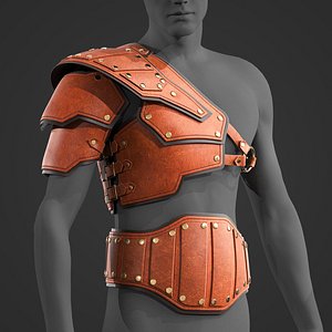 3D Leather armor model