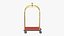 3D Hotel luggage cart 2