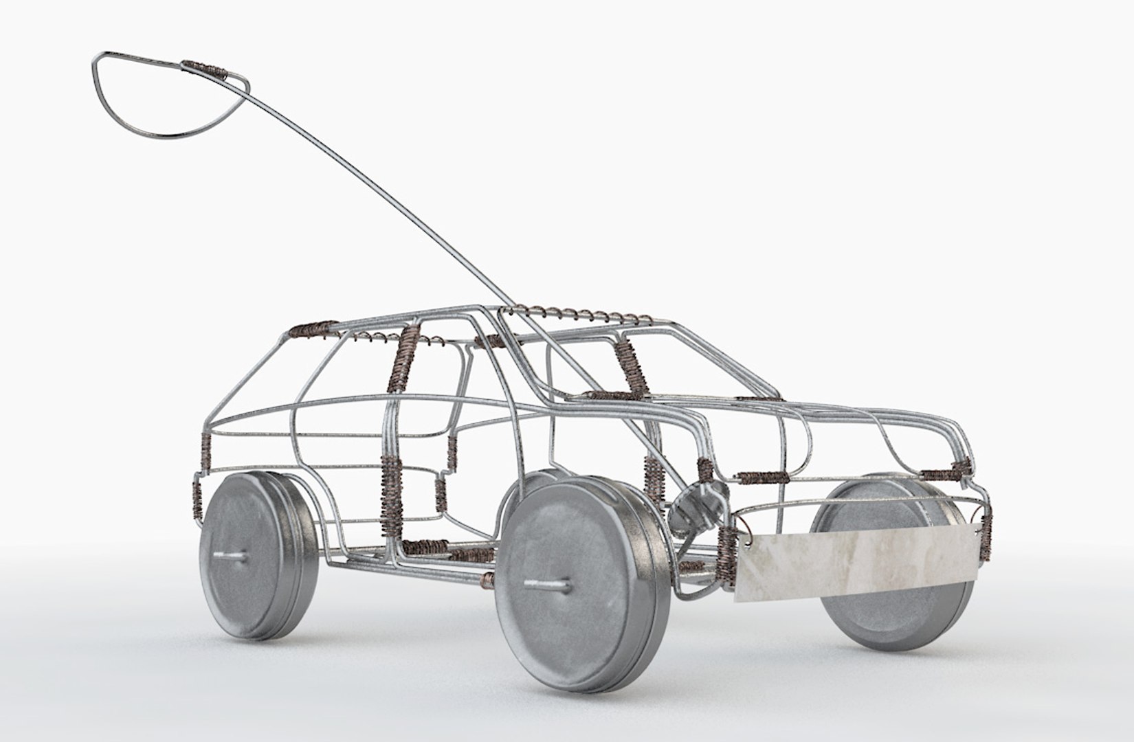 3D Wire Toy Car Model TurboSquid 1460259