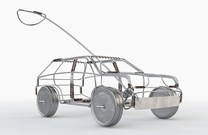 3D wire toy car model