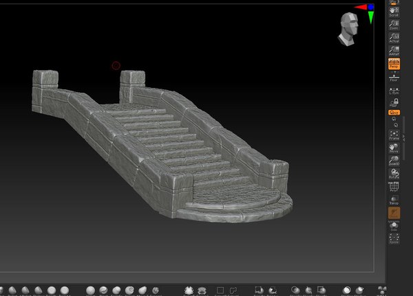 Stone steps v2 model - TurboSquid 1587366