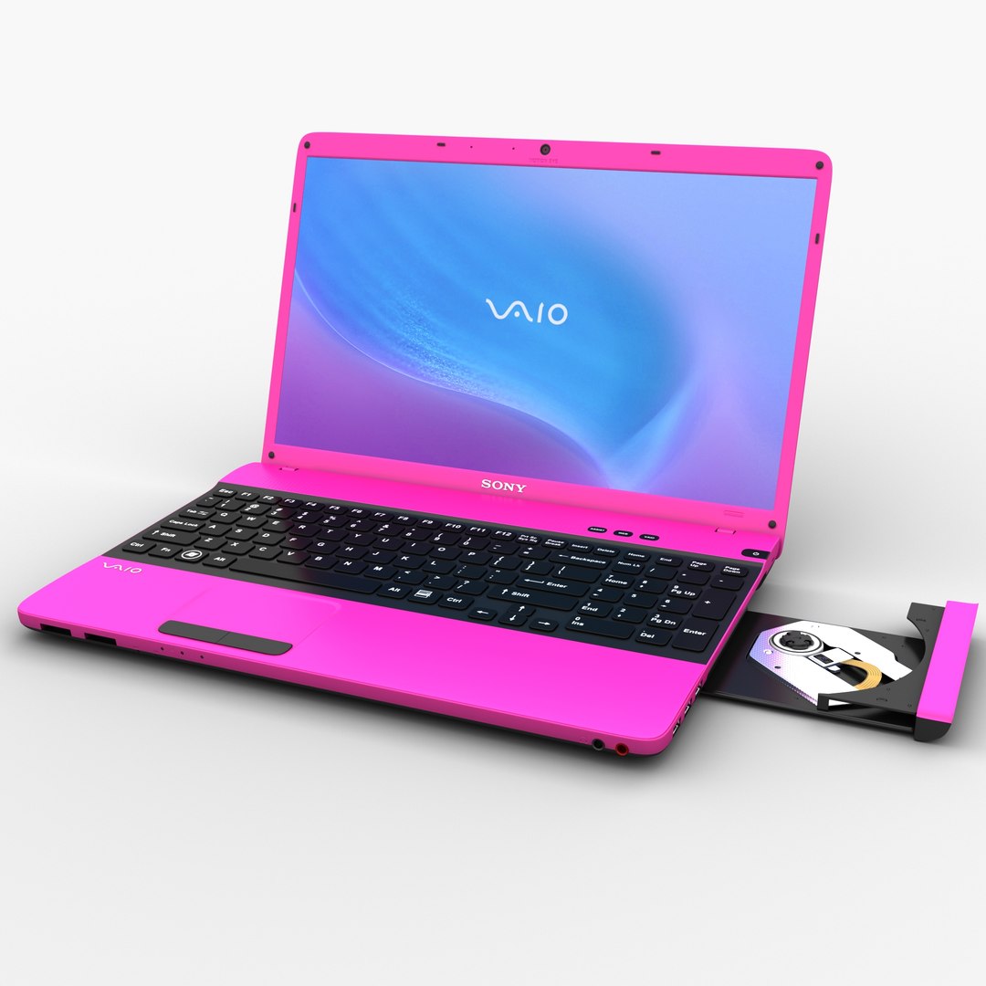 3d model laptop sony vaio e