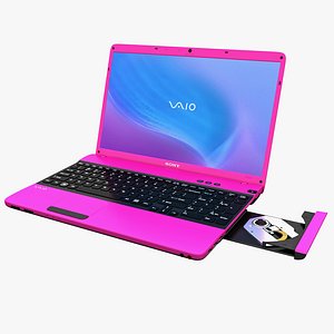 3d model laptop sony vaio e