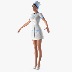 3D nurse t-pose model