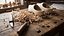 Handcrafted Wooden Clogs with Carving Tools  Beige