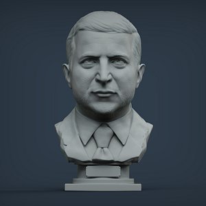 Vladimir Aleksandrovich Zelenskiy president of Ukraine 3D