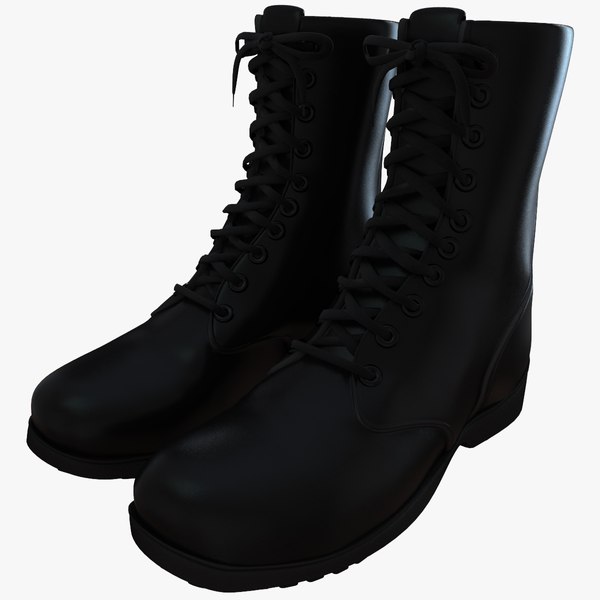 tie boots military style