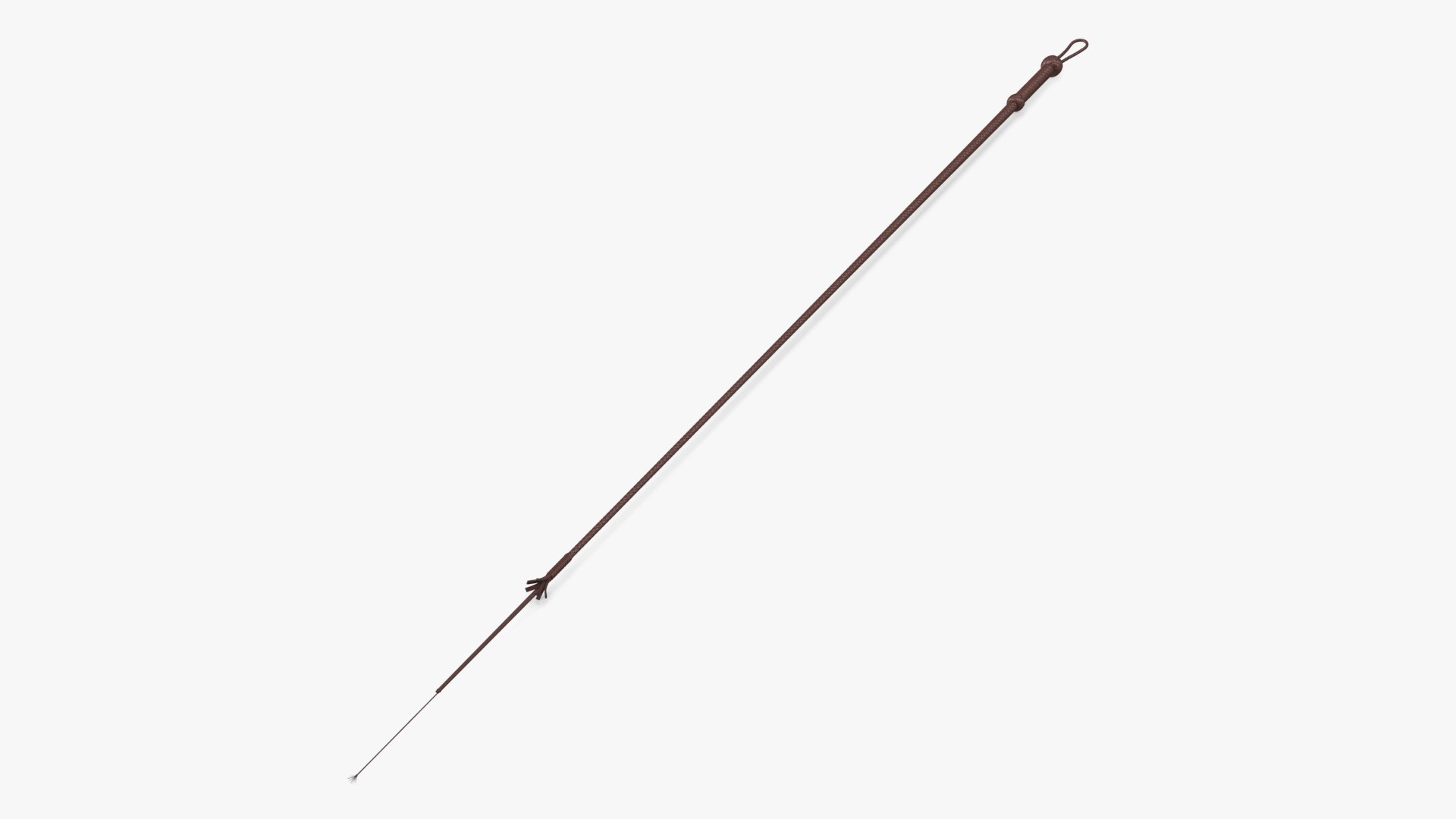 Cowboy Whip Brown 3D model preview