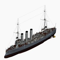 Small Cruiser Leipzig Imperial German Navy