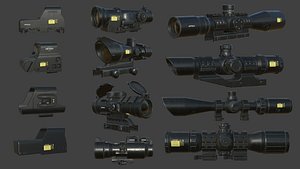 3D weapon scope pack