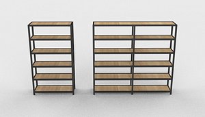 display shelf 02 3D model 3D
