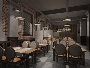 3D model kafe