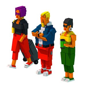 Cartoon PEOPLE 05 3D model