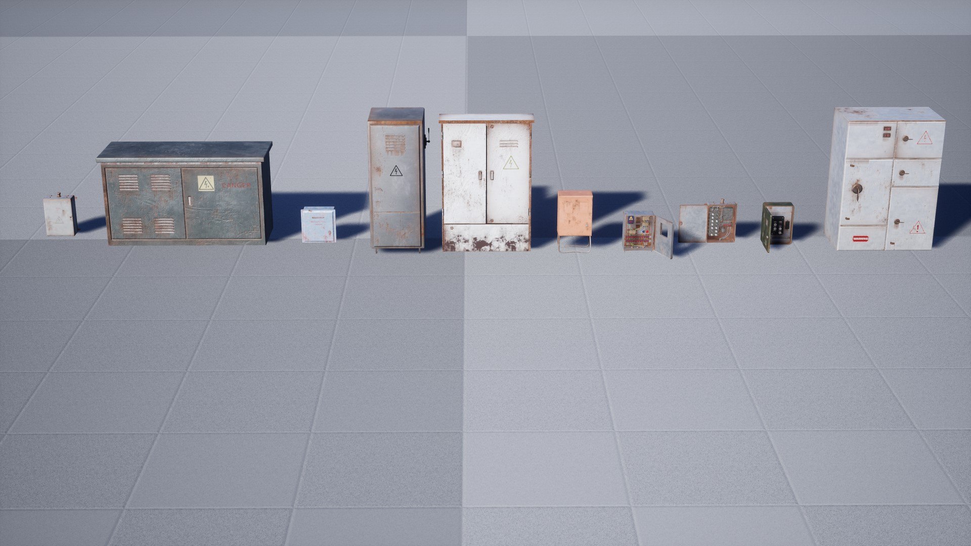 3D Model Electrical Boxes 15 Assets - TurboSquid 2193616