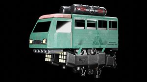 Sci-fi Spaceships Game Asset Transport Vehicles 3D model