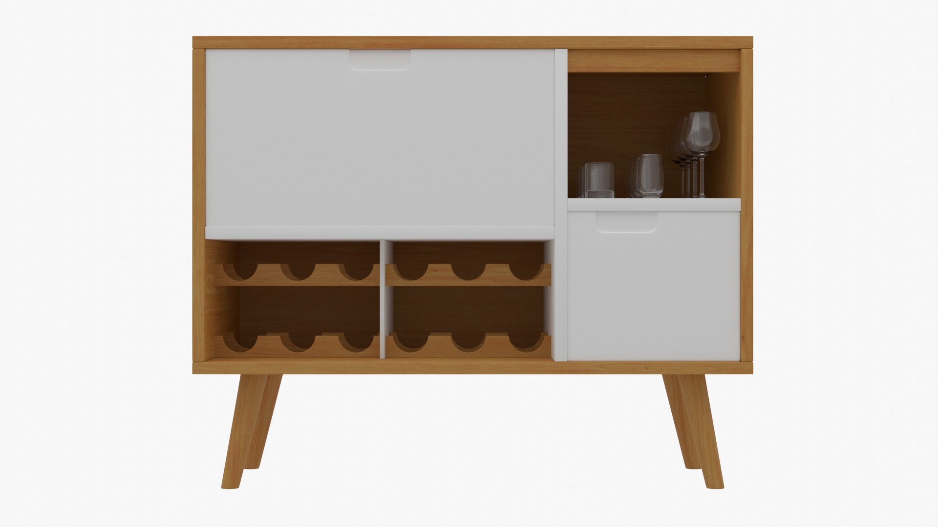 3D Modern Bar Cabinet Model - TurboSquid 1769603